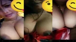 বাঙালি হর্নি বউ ভিডিও কলে প্রেমিককে বড় স্তন দেখাচ্ছে