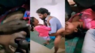 ১৯ বছর বয়সী এক গ্রামের মেয়ে দেশি থ্রিসাম সেক্স উপভোগ করছে