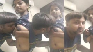 দুষ্টু শিক্ষক ছাত্রির স্তন চুষছেন