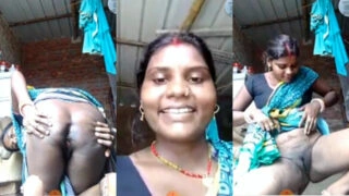 ঘর এর পেছনে লুকিয়ে প্রেমিক এর সাথে দুষ্টামি করার ভিডিও