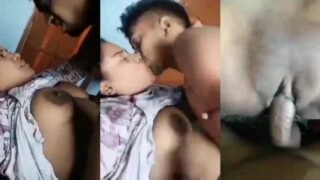 গ্রামের ভাবীর স্তন চুষে ছোট ছেলের সাথে নগ্ন যৌন মিলন