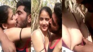 দেশি গ্রামের মেয়ে প্রেমিকার সাথে ঘাসের মাঠে নগ্ন রোমান্স উপভোগ করছে