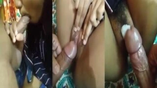 কলকাতার সালি একটা সুন্দর ব্লোজবের পর জিজার বীর্য যোনিতে নেয়