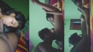 সুন্দরী বাঙালি মেয়ে গরম ব্লোজব দিচ্ছে